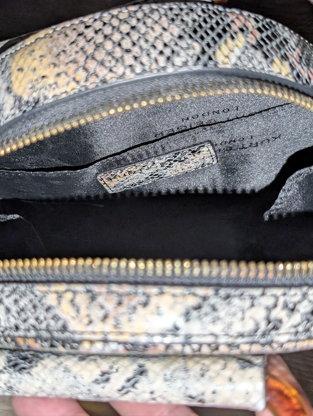 Kurt Geiger Snake Print Bag - Picture 10 of 12
